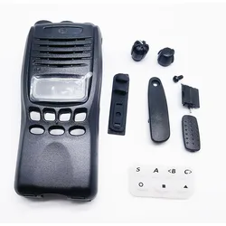 Set Front Cover Case Housing Shell with Knobs Keypads Dust Cover for Kenwood TK2312 TK3312 TK2317 TK3317 Radio Walkie Talkie