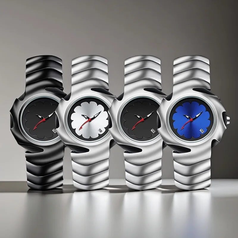 PINTIME Luxury Sport Wristwatch For Men Waterproof Luminous Chronograph Vintage Ins Style Y2K Blade Cool Trendy men\'s Watches