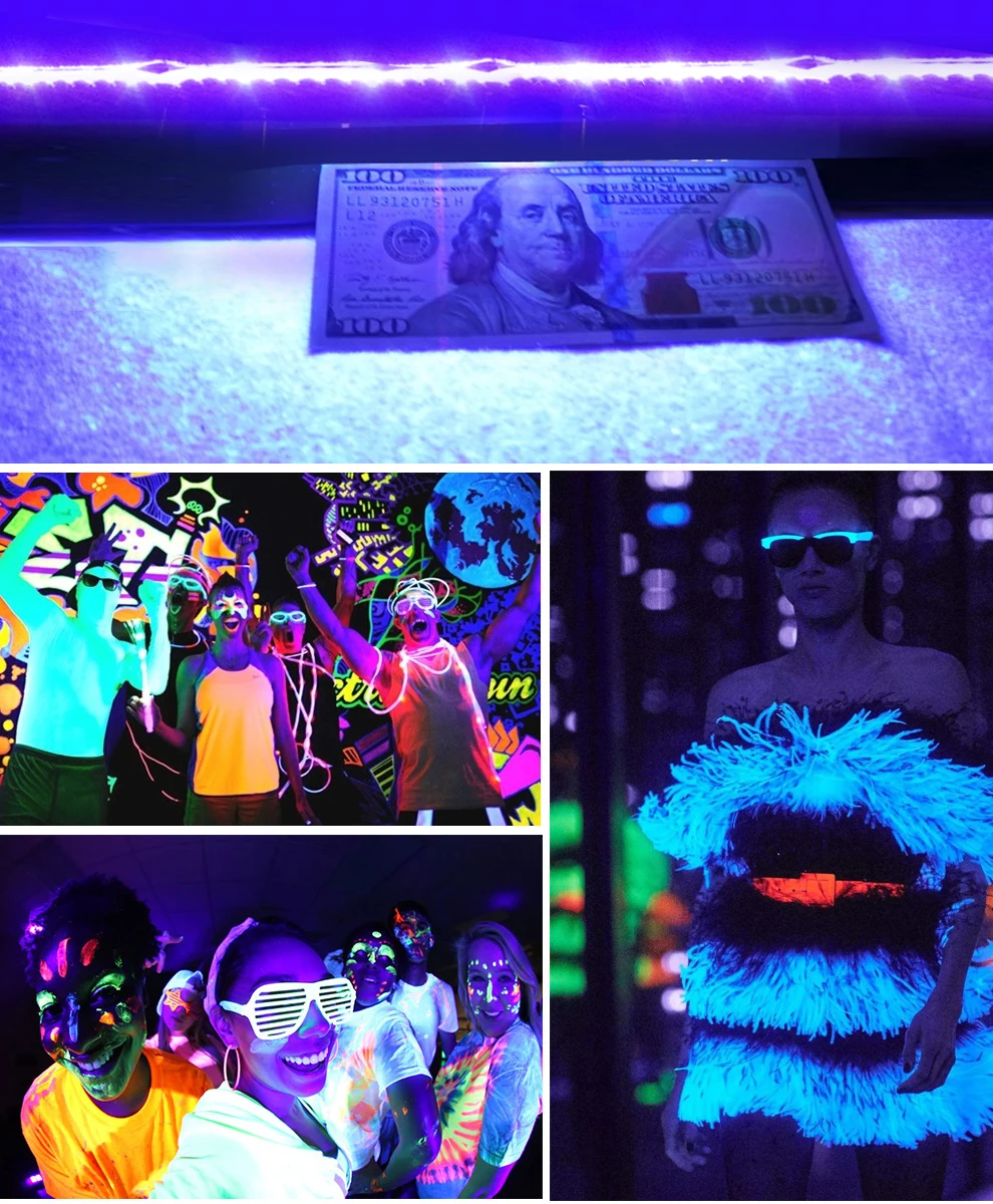 UV LED Strip Light DC5V 5050 SMD 0.5M 1M 2M Backlight Purple USB UV LED Ribbon Ultraviolet Backlight  for DJ Fluorescence