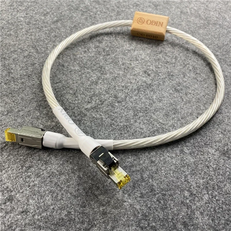 

Сетевой кабель Odin Cat, 8-скоростной Lan RJ45, посеребренная линия Ethernet высокой чистоты с полным экранированием