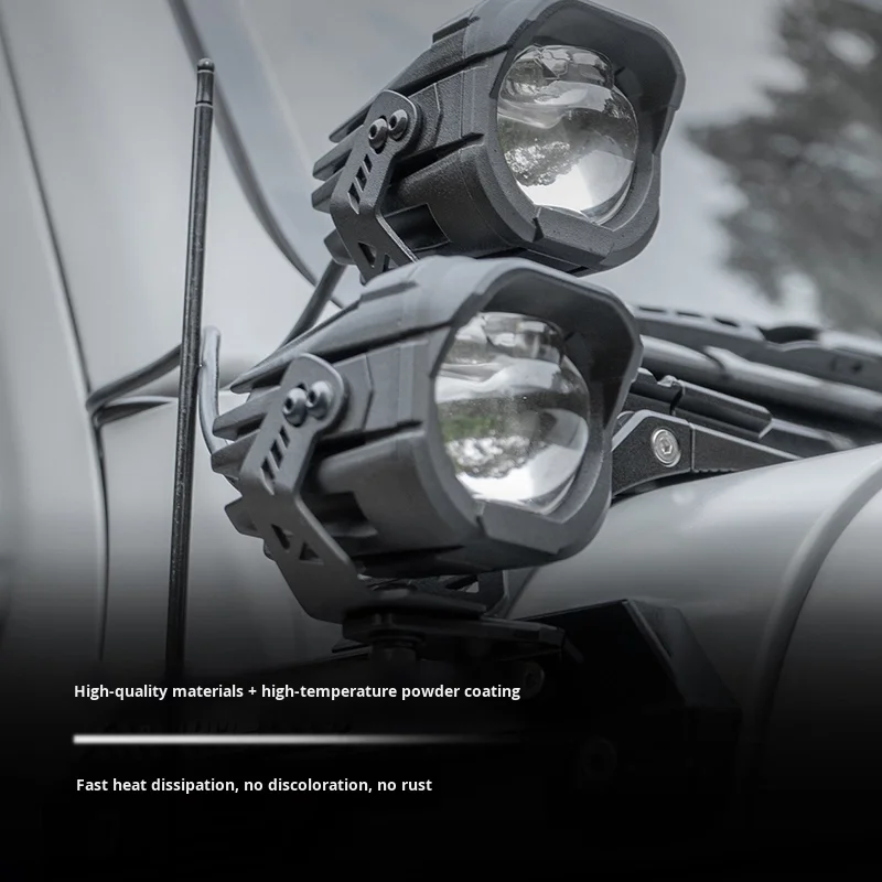 Teng Qian New High-Power 12V 1200 Lumens 6000K A-Pillar Spotlight for Wrangler JL Off-Road Front Bumper Searchlight