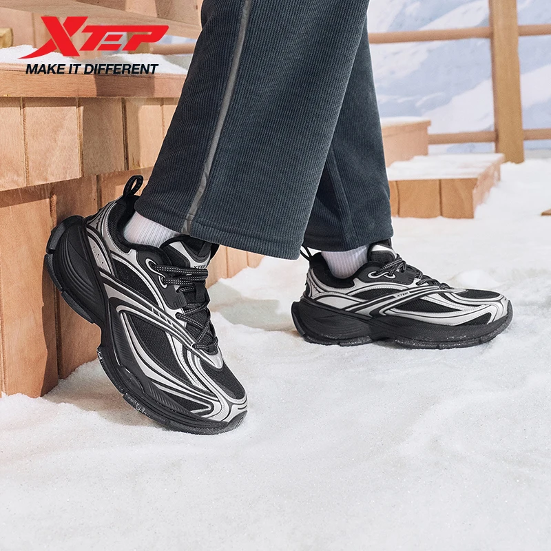 

Xtep Basque 2.0 Male Cotton Shoes 2025 Winter New Version Rebound Soft Cushion Cozy Fuzz Support Walking Sneakers 87541937003