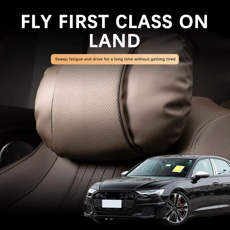 

NEW Top Quality Car Headrest Comfortable Anti-fatigue Soft Car Neck Support Pillow For Audi S6 C8 C7 C6 C5 2013-2024