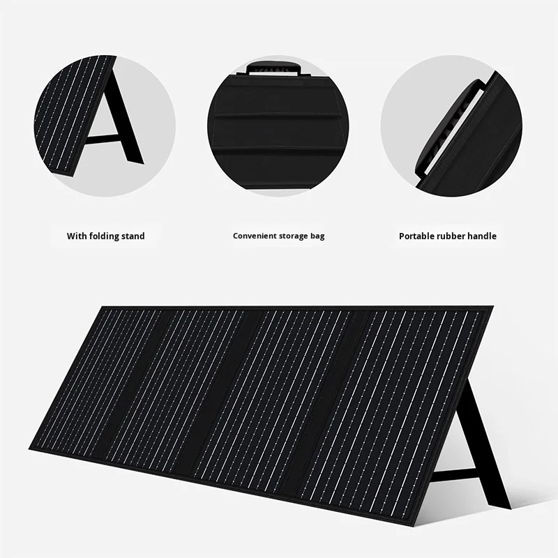 Power 60W 18V 20% efficiency, monocrystalline portable folding solar panel, foldable for camping, with MPPT controller view 4