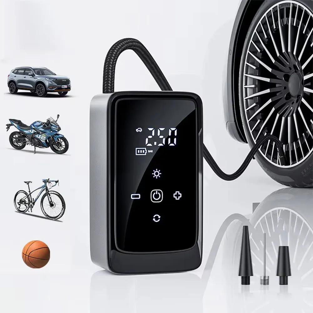 

140PSI Portable Bike Pump Smart Wireless Tire Inflator for Bicycles, Balls, Motorcycles, and Cars