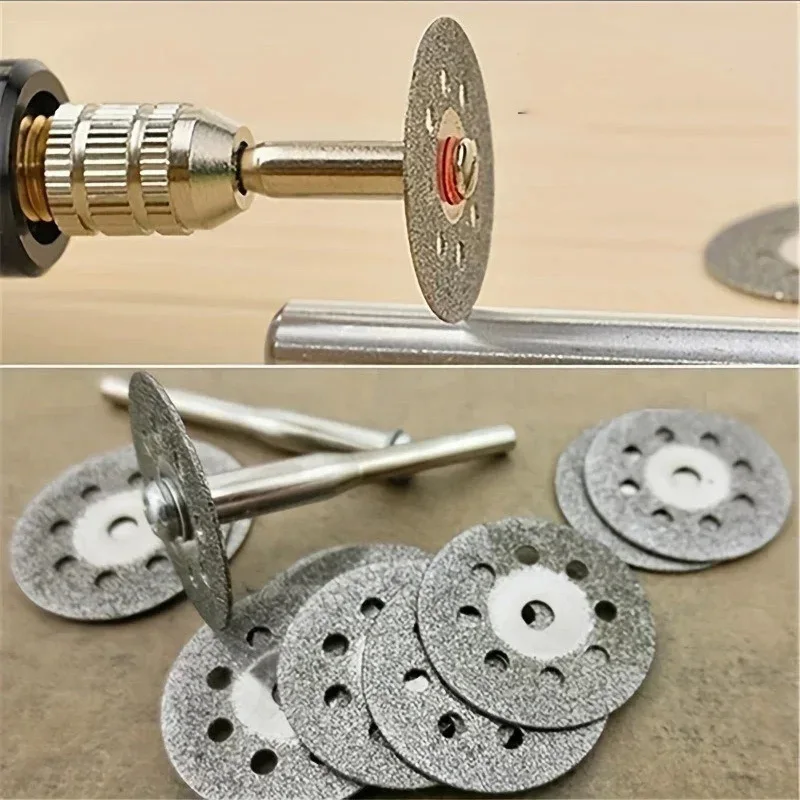 For Metal Cutting Rotary Tool Electric Grinder Parts Diamond Cutting Disc Grinding Wheel Mandrel
