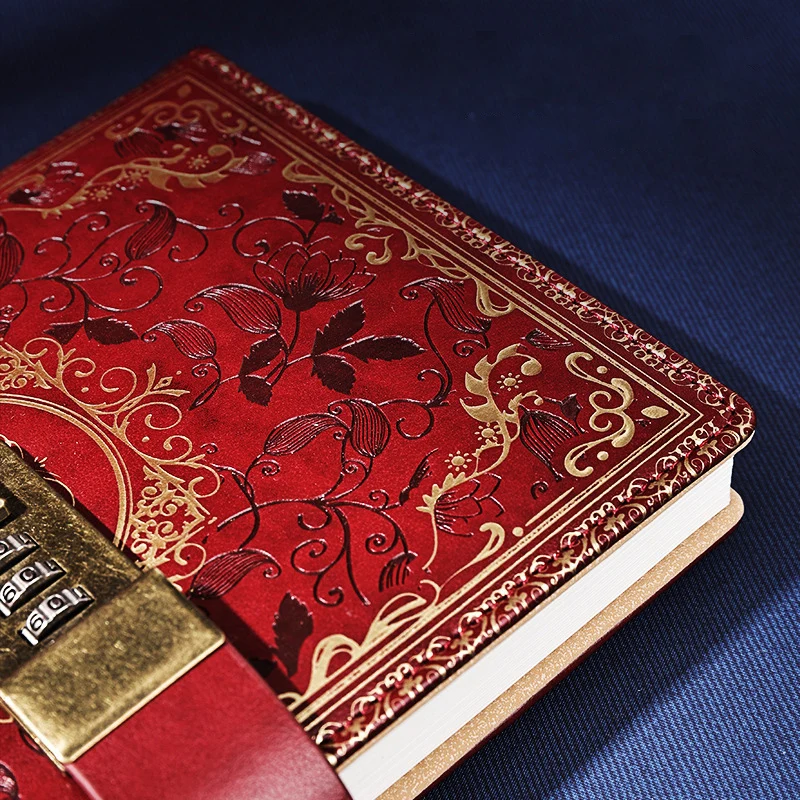 Diary B6 Journal with Lock Notebook Password Padlock Notepad Agenda Planner Stationery Sketchbook Organizer Office Note Book Set