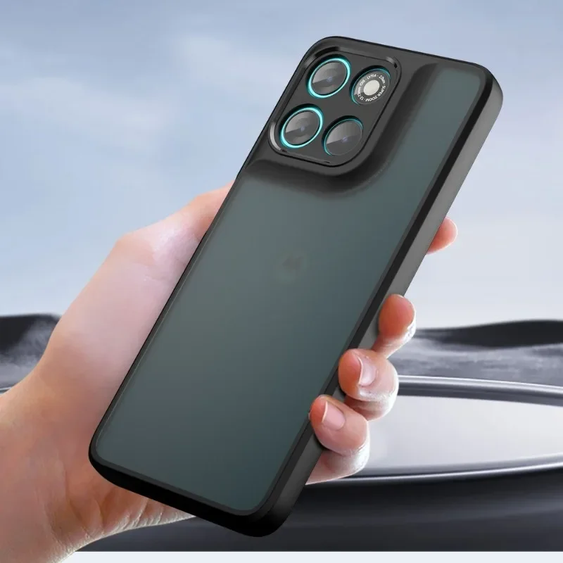 الاكريليك ماتي الصلب PC جراب هاتف لموتورولا إيدج 70 للصدمات شفافة الغطاء الخلفي الوفير لموتورولا موتو X70 الهواء #1