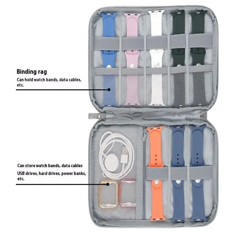 1PCS Watchcase Watchband Bag Watch Strap Box Case Travel Smart Watch Wriststrap Storage Bag Box Watches Organizer Band Holder