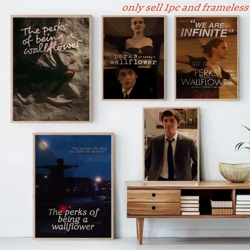 Movie The P-Perks Of Being A Waflower Poster Canvas Mural For Interior Walls Crease-Free Beautiful For Living Room Bedroom