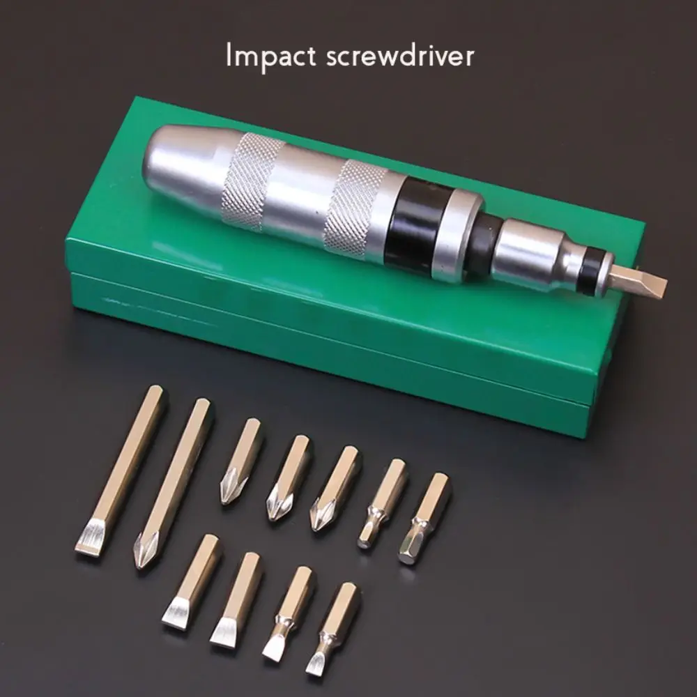 

High Torque Screw Extractor Waterproof Corrosion Resistant 13-Piece Screw Tool Set Hardness Impact Resistant Impact Screwdriver