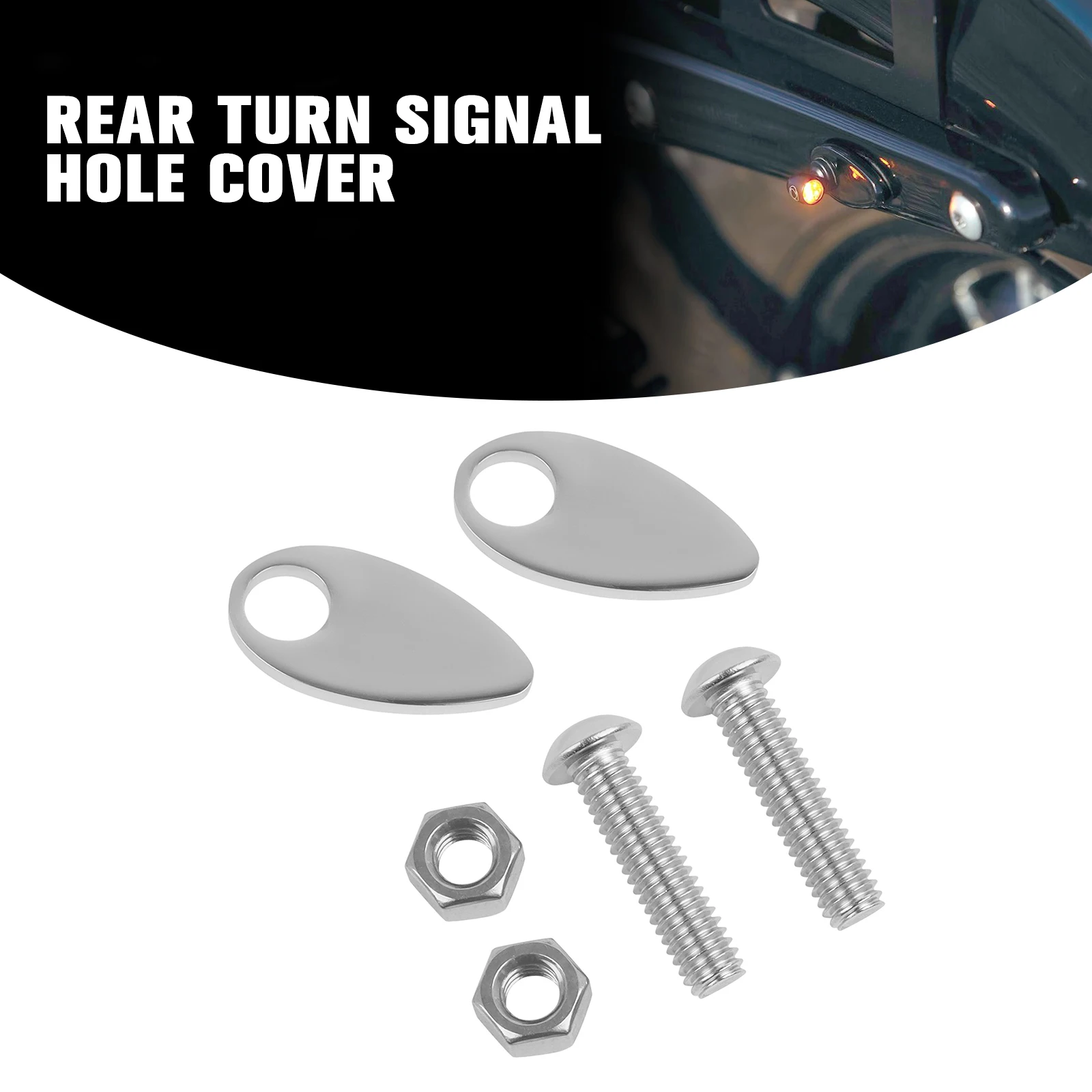 Kit de Relocalização de Placas de Cobertura de Sinalizador e Cobertura de Suporte de Para-lama para Harley Softail Slim, Breakout, Street Bob, Low Rider/S, Fat Boy FLFB