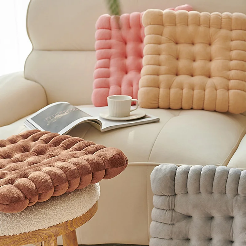 Thickened Futon Biscuit Cookie Cushion Office Sedentary Cushion Tatami Mat Practical Floor Cushion Rectangular Home Chair Cushio