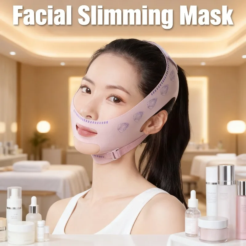 حزام رفع الوجه لتشكيل الوجه يحسن الطيات الأنفية ويزيل ضمادة مرنة للذقن المزدوجة #1