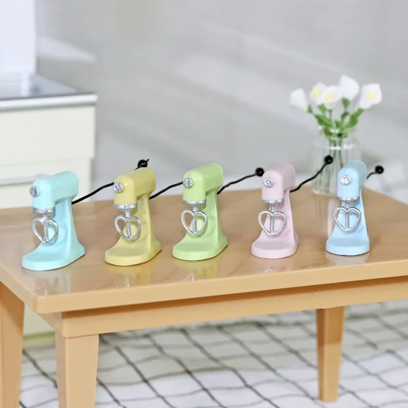 1:12 Dollhouse Miniature Items Blender Simulation Mini Mixer Kitchen Decoration Ob11 BJD Electric Blender Doll House Accessories