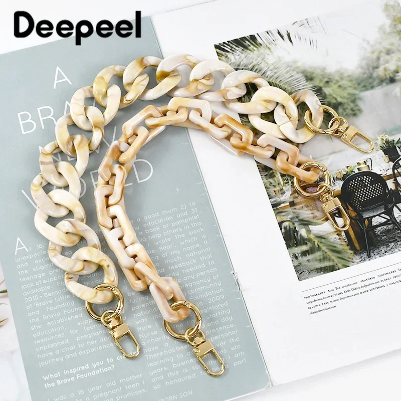 

Deepeel 40/60/80/120cm Vintage Acrylic Resin Bag Chain DIY Handmade Detachable Crossbody Hanbag Decoration Single Shoulder Strap