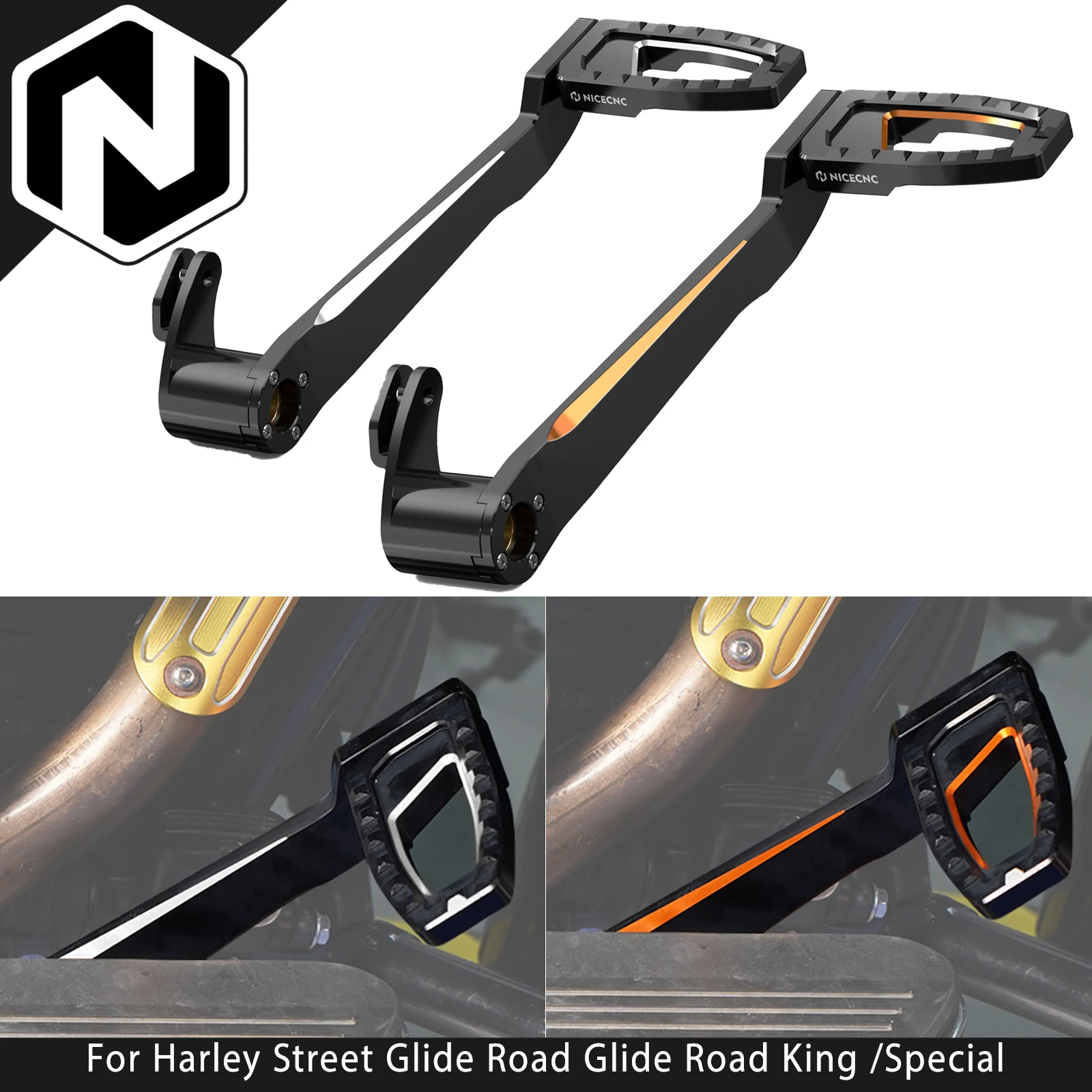 

Рычаг заднего тормоза для Harley Street Glide, Road Glide /Special 2015-2023, Road King /Special Freewheeler, Ultra Limited, Tri Glide