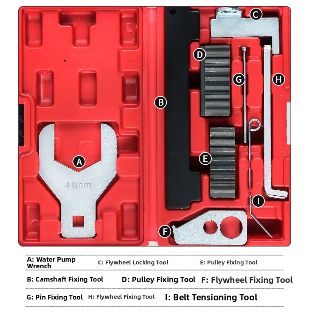

Professional Mechanics Timing Tool Kit Timing Tool Set For Chevrolet Timing Tool Set 1.6L 1.8L Engines 9-piece Set