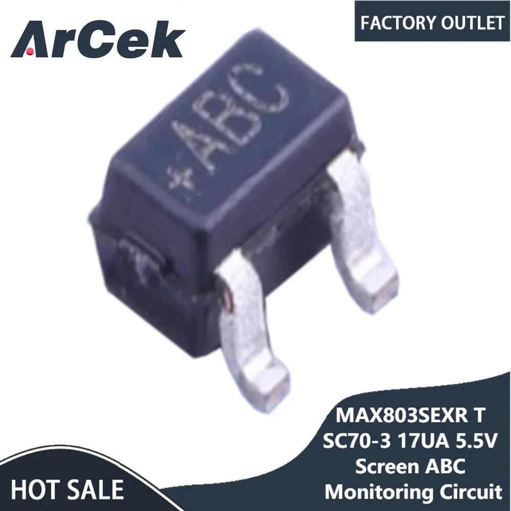 5pcs MAX803SEXR T SC70-3 17UA 5.5V Screen ABC Monitoring Circuit Breaker Brand New & Original