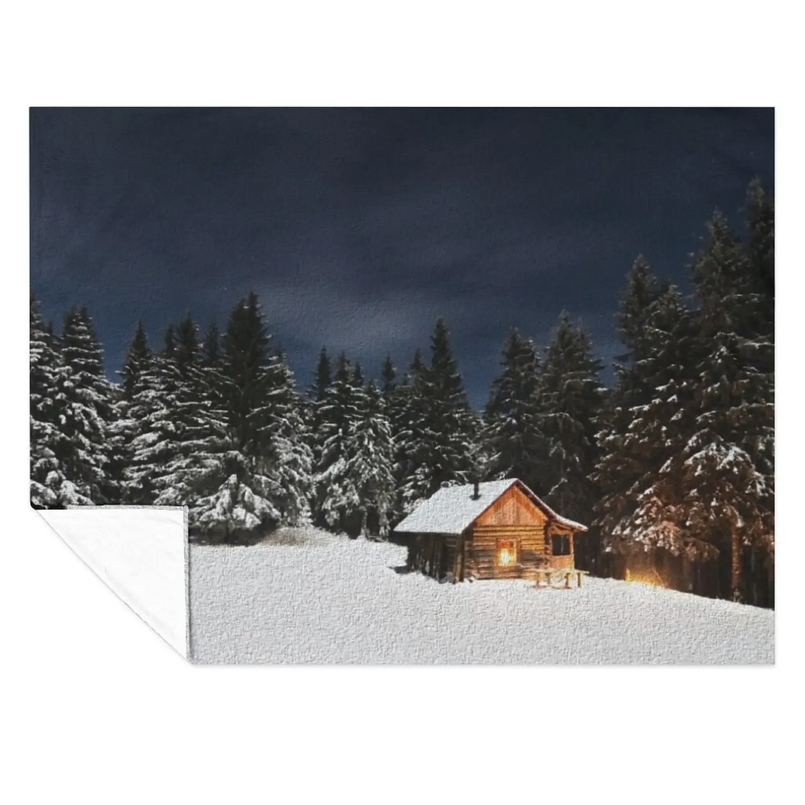 

Winter In The Woods Throw Blanket Plaid on the sofa Thin Luxury Thicken Sofa Quilt Blankets