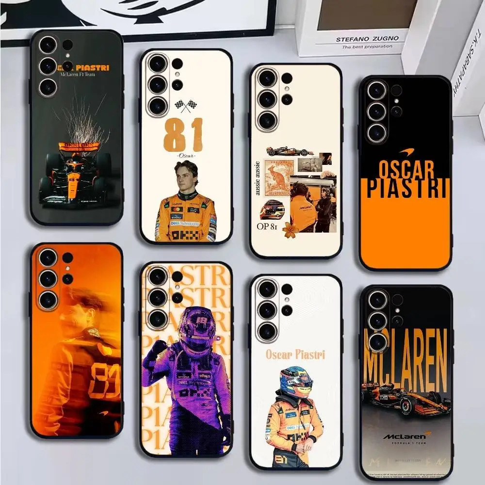 

O-Oscar Piastri 81 Driver Phone Case For SamsungS25,24,21,22,23,30,Ultra,20,Plus,Fe,Lite,Note,10,9,5G Black Cover