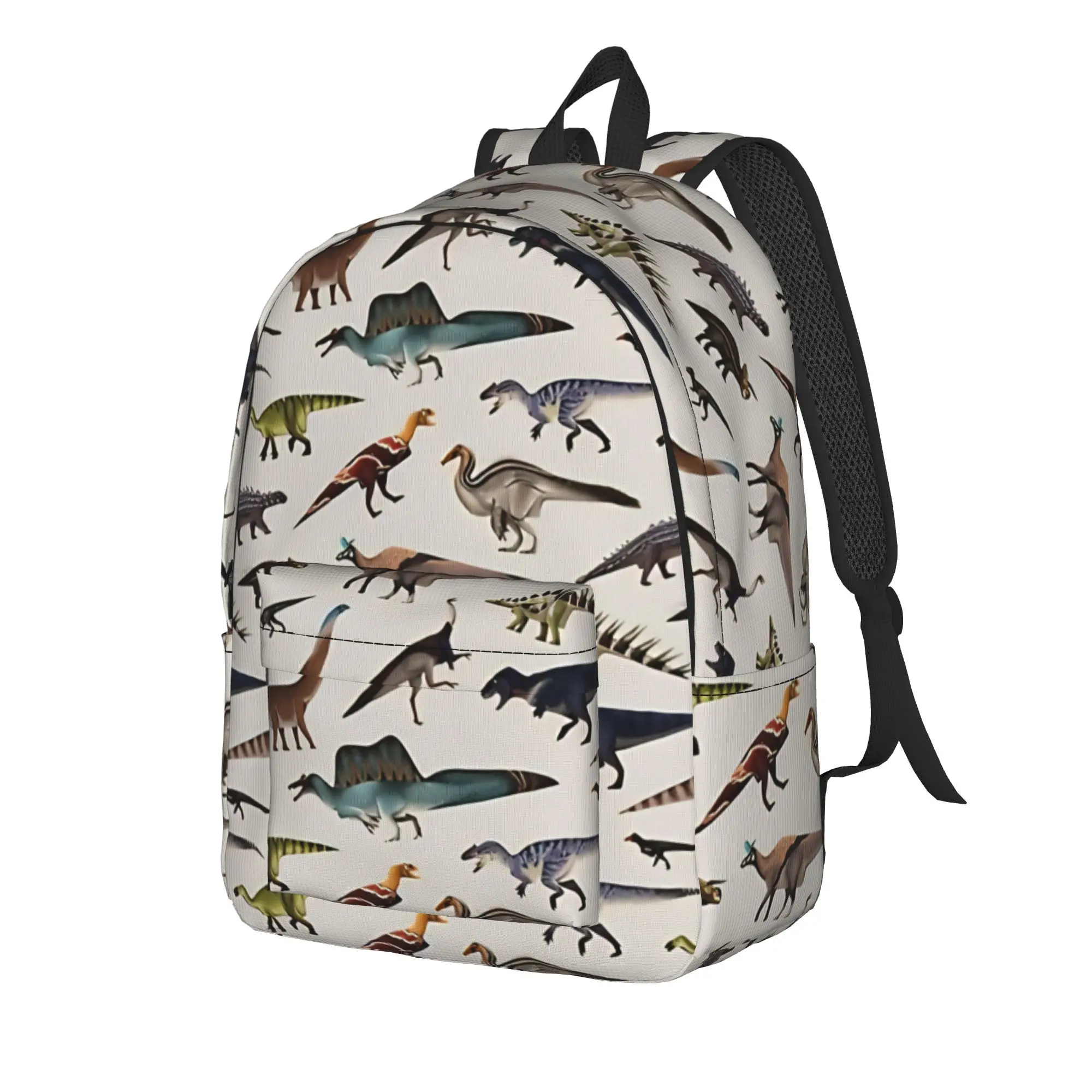 Realistic Dinosaur Pattern Backpack Men  Soft Backpacks Polyester Cool School Bags Outdoor Style High Quality Rucksack