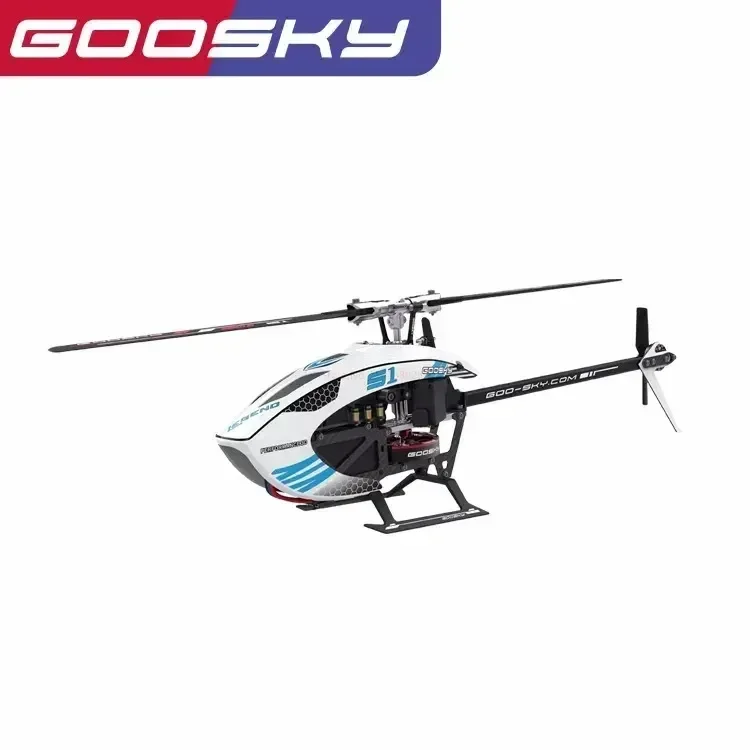 Goosky-S1 BNF 6ch 3D Stunt RC Helicóptero, Duplo Motor Brushless, Motor de acionamento direto, Flybarless, Avião Brinquedos, Presentes