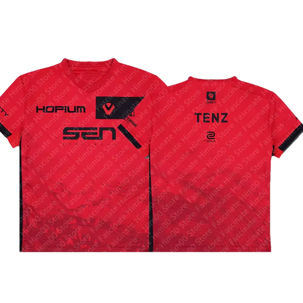 2024 Valorant Sentinels Esports Professional Short Sleeve Tshirt Men/Boy Summer Jersey T-Shirt TENZ Competition T-Shirt