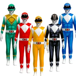 Kids Superhero Power Samurai Sentai Shinkenger Rangers Costume Cosplay Adult Jumpsuit Dress Halloween Party Zentai Suits