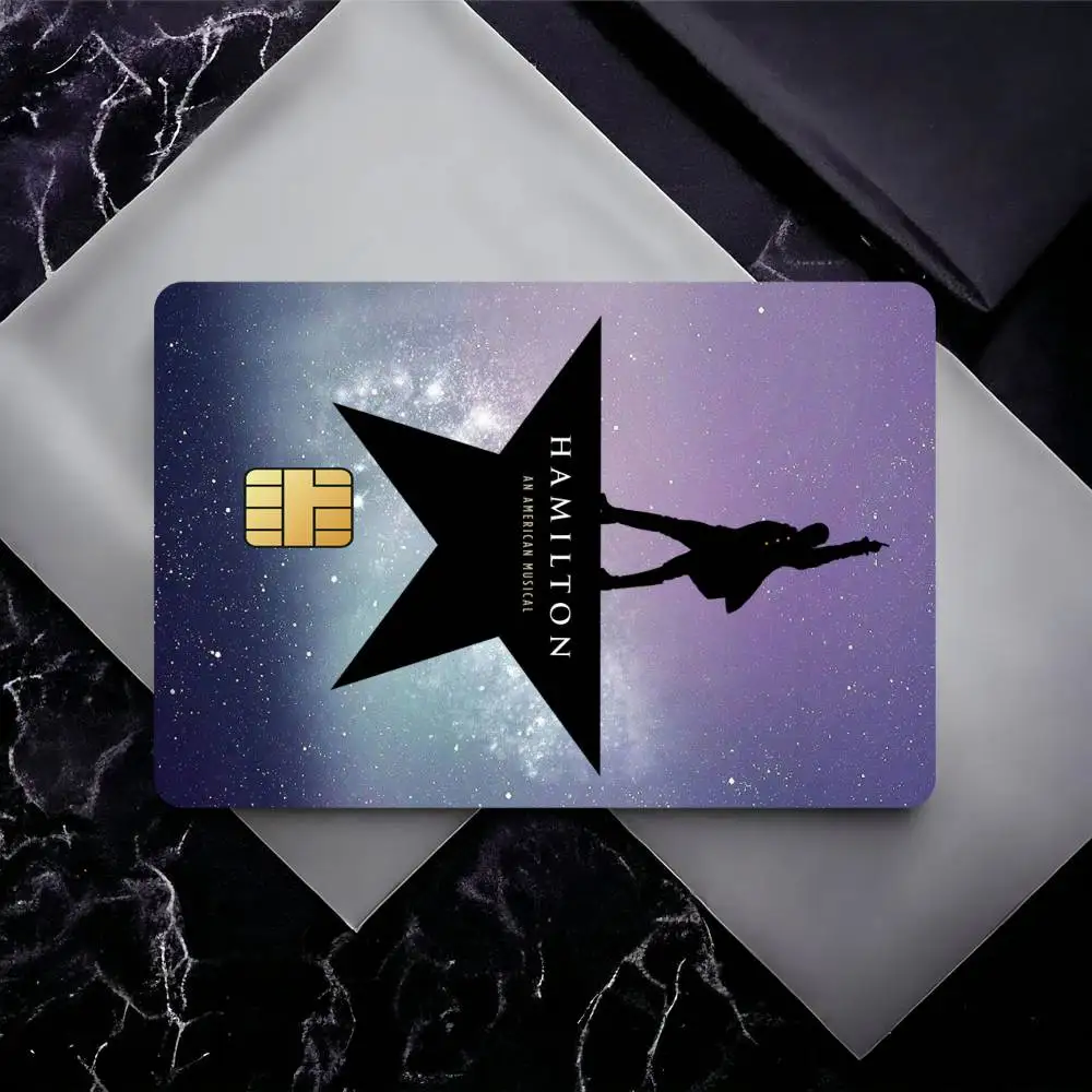 Musical H-Hamilton Credit Card Skin Stickers for Bank Card Bus Metro Card Sticker Waterproof Gift