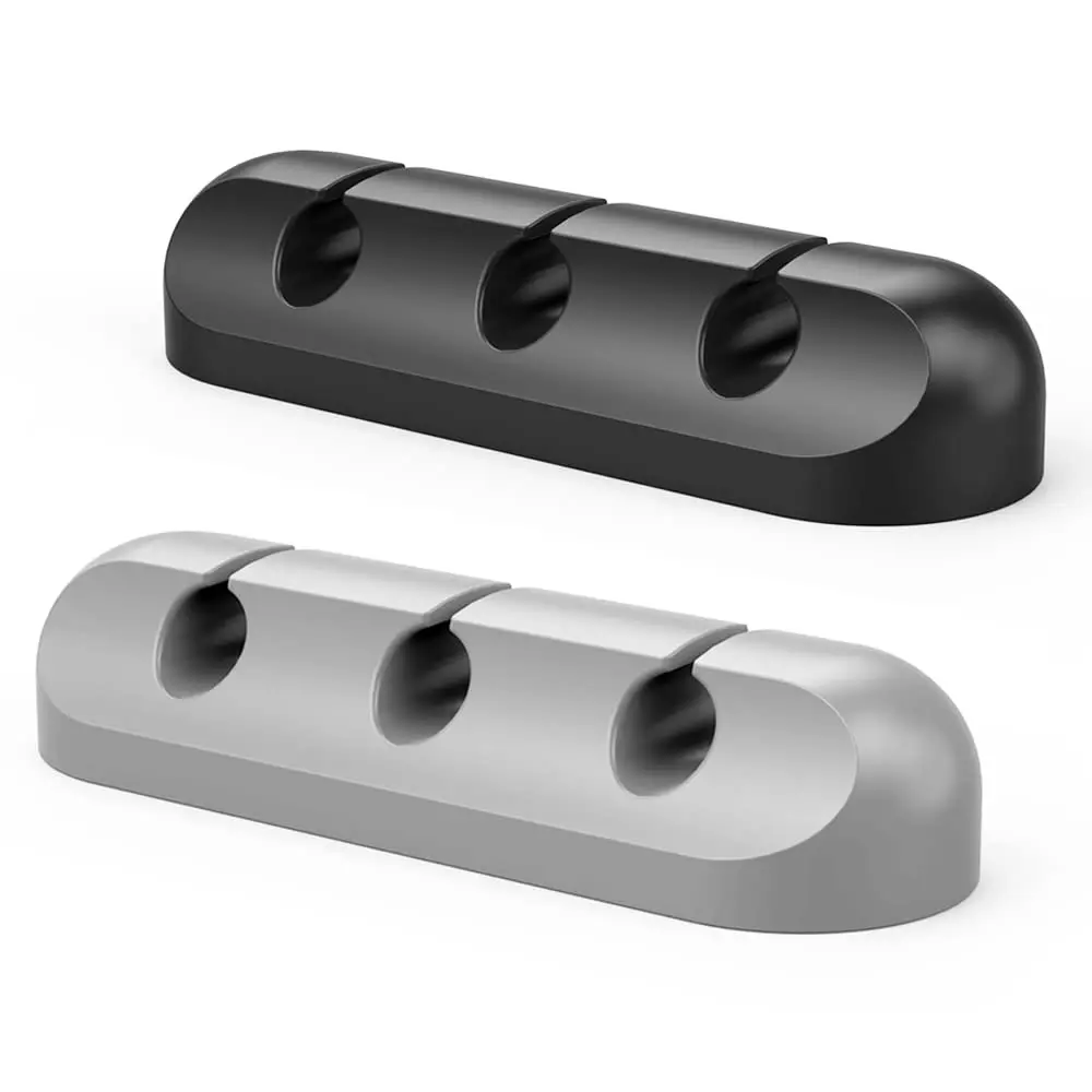 

SIMR 2 Pack Cable Clips - Cord Organizer, Cable Management, 6mm Wire Holder System - Rubber Adhesive Cord Hooks fit Home, Off