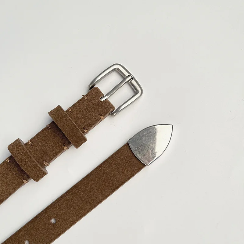 Vrouwen Riem Mode Echt Lederen Riem Luxe Designer Zilveren Pin Gesp Riemen Koreaanse Versie All-Match Jeans Riem