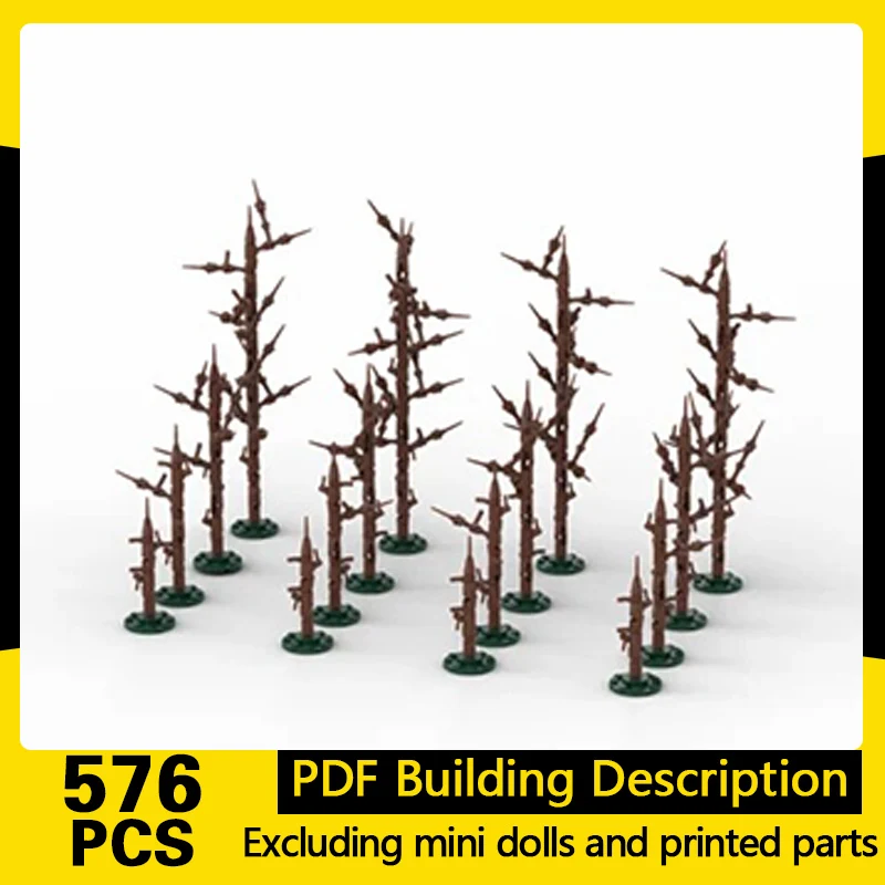 Creators Plant Series Model MOC Building Bricks Brown Trunk Tree Pack Modular Technology Gift Holiday Assemble Children Toy Suit