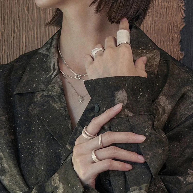 2023 New Irregular Ring Alloy Cyberpunk Goth Style Men\'s And Women\'s Jewelry Party Gift