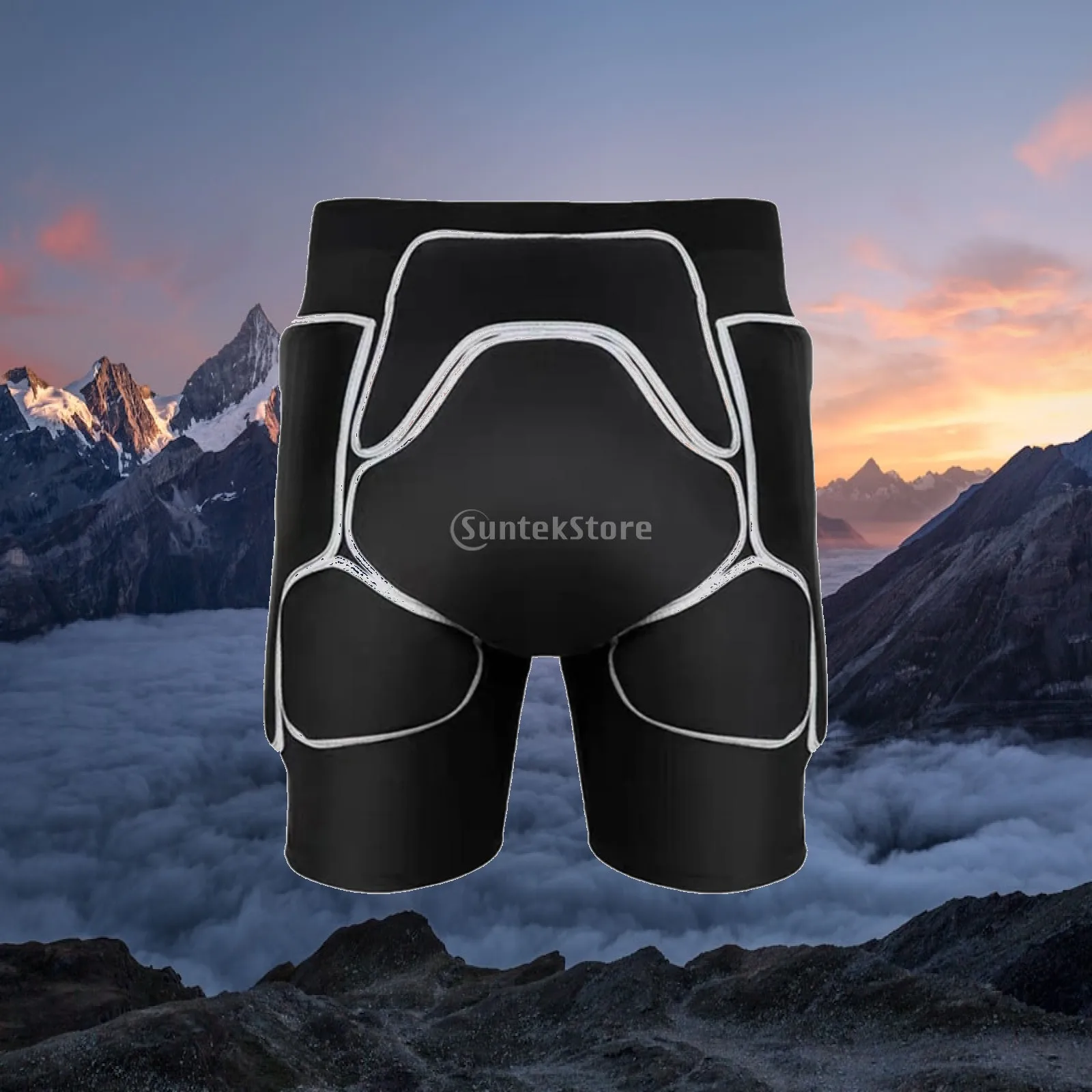 Ski Hip Protection Pad Padded Snowboard Shorts for Men Women Impact Protective Gear for Skating Snowboarding