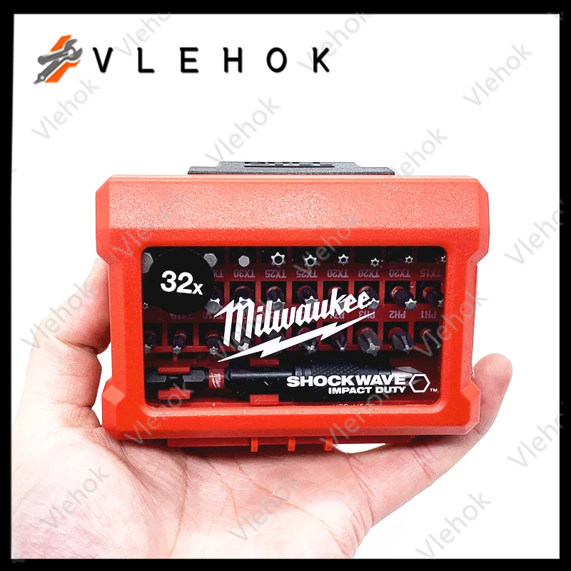 

Milwaukee 4932464240 Shockwave 32PCE MINI Set Impact Drill Bit Durable Non-Slip Antirust Power Tool Accessories