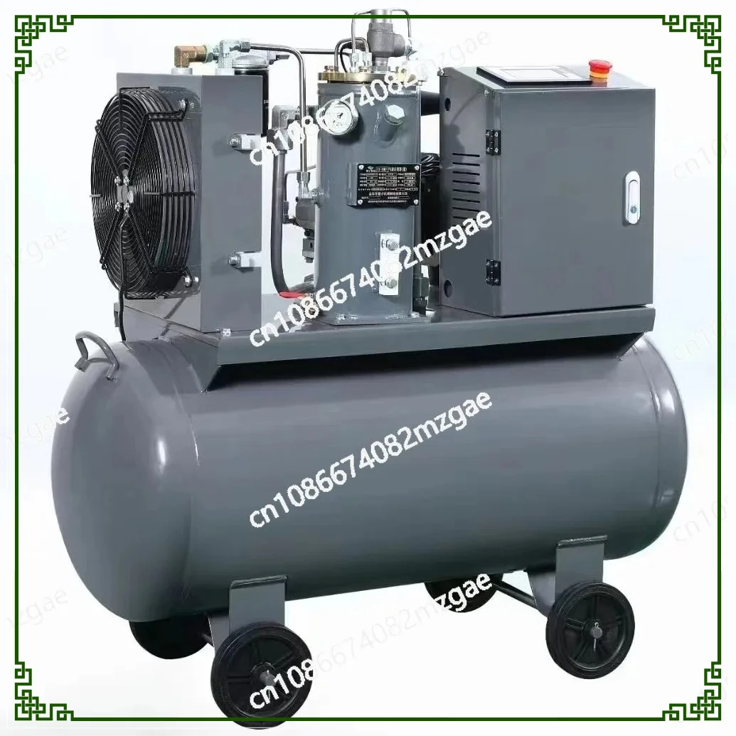 

Screw type mobile air compressor permanent magnet frequency conversion small integrated mini air compressor for woodworking