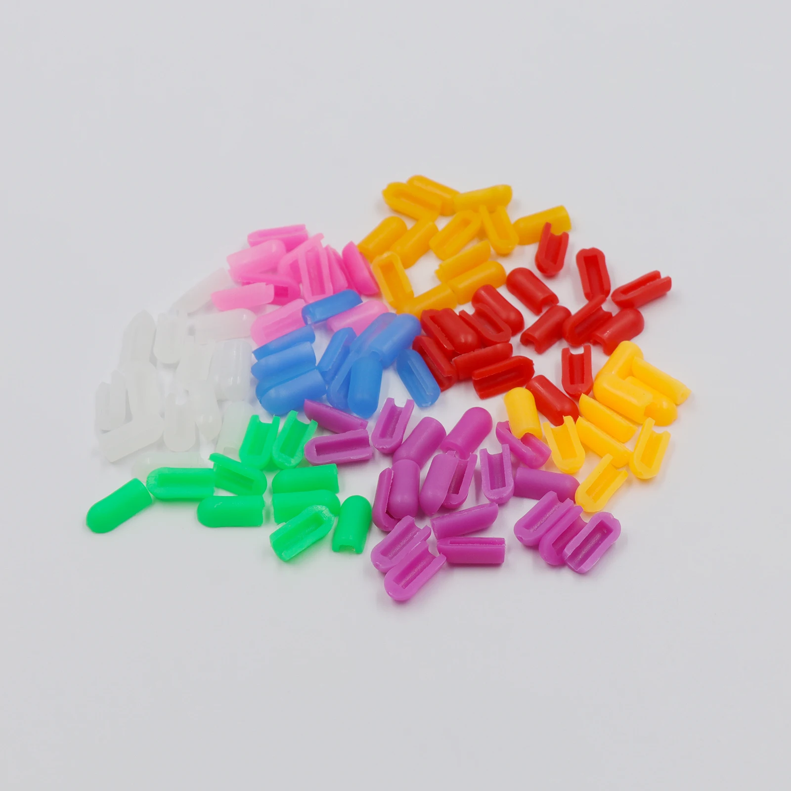 100PCS Plastic End Caps For 6X12mm LED Neon Strip Light Silicone Buckle Flexible Accessories