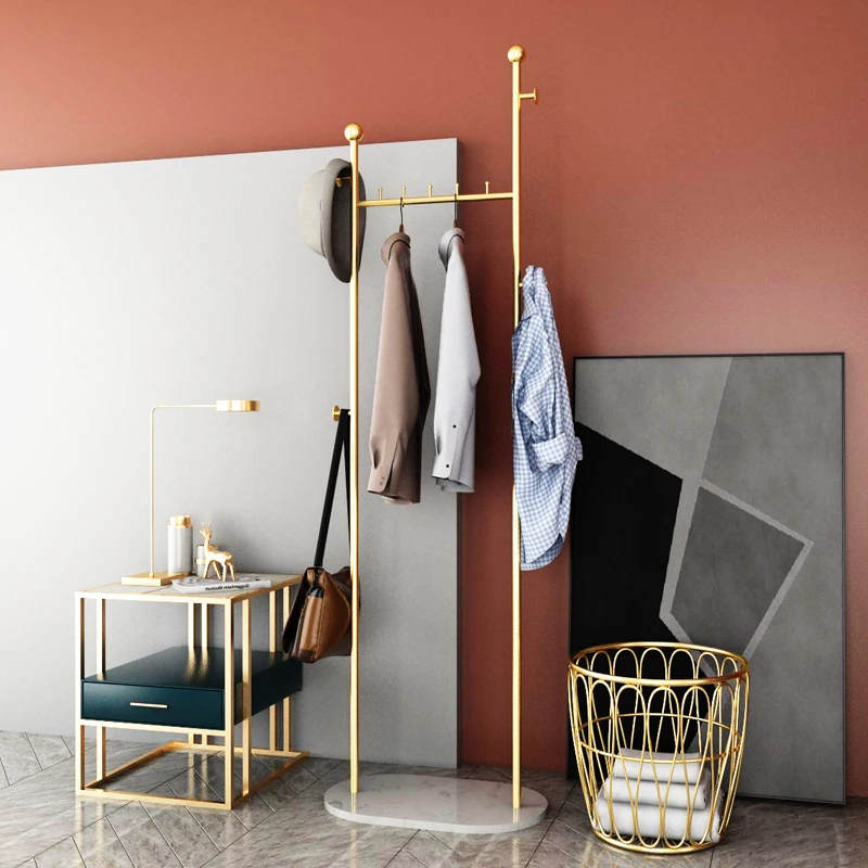 Metal Coat Rack Shoe Wardrobe Living Room Storage Standing Clothes Rack Bathroom Storag Shelf Perchero Pared Home Furniture