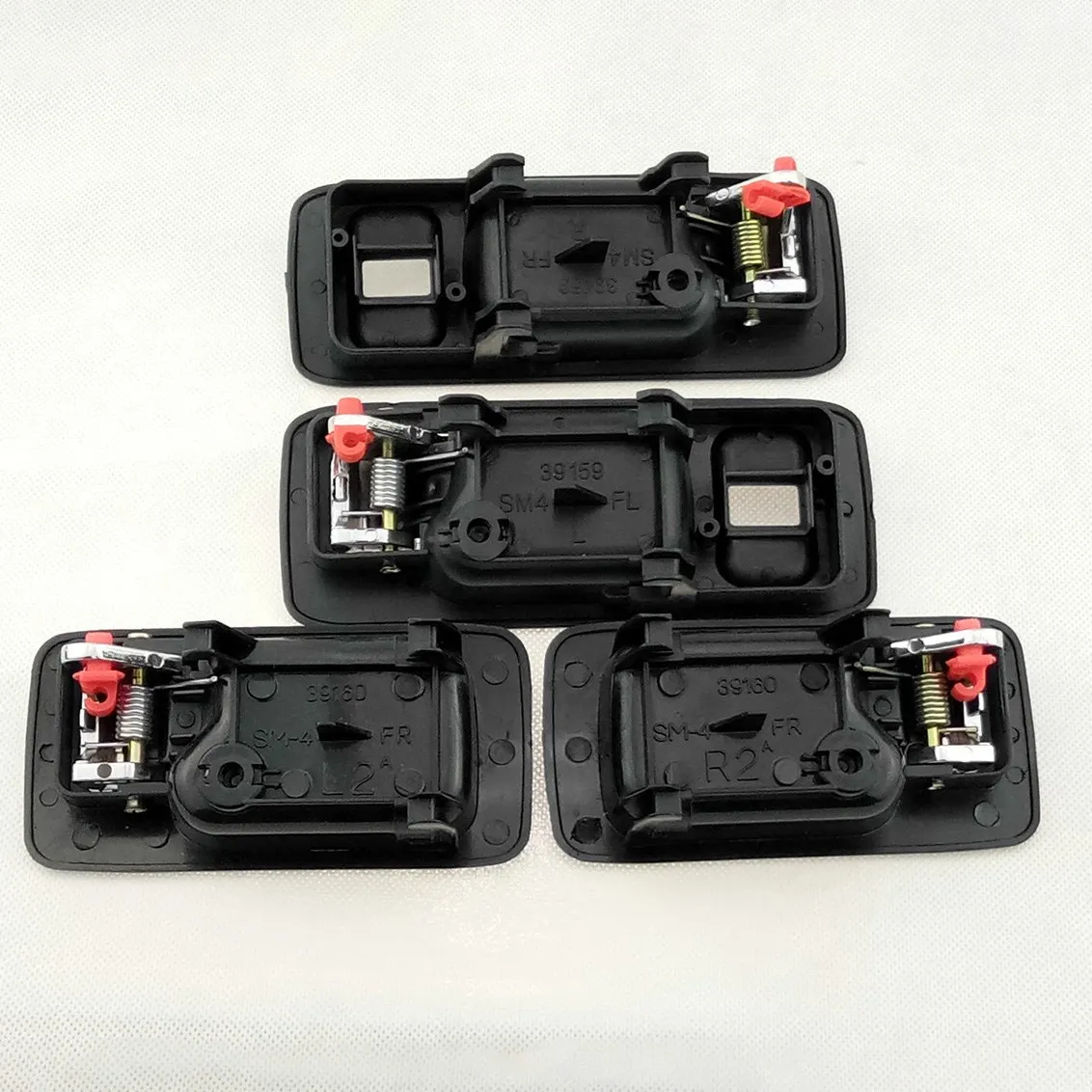 Wewnętrzna klamka do drzwi zestaw przednich lewego prawego tylnych do stylizacji samochodu Honda Accord CB7 1990-1994