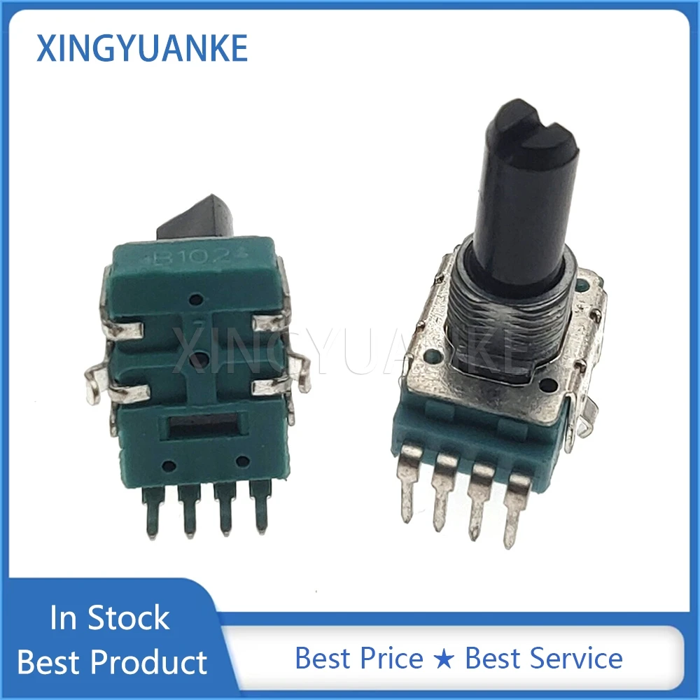 5PCS RK11 Type Single 4-Pin B1K B10K B100K Volume Control Rotary Potentiometer 1K B102 10K B103 100K B104 D Shaft Length 18MM