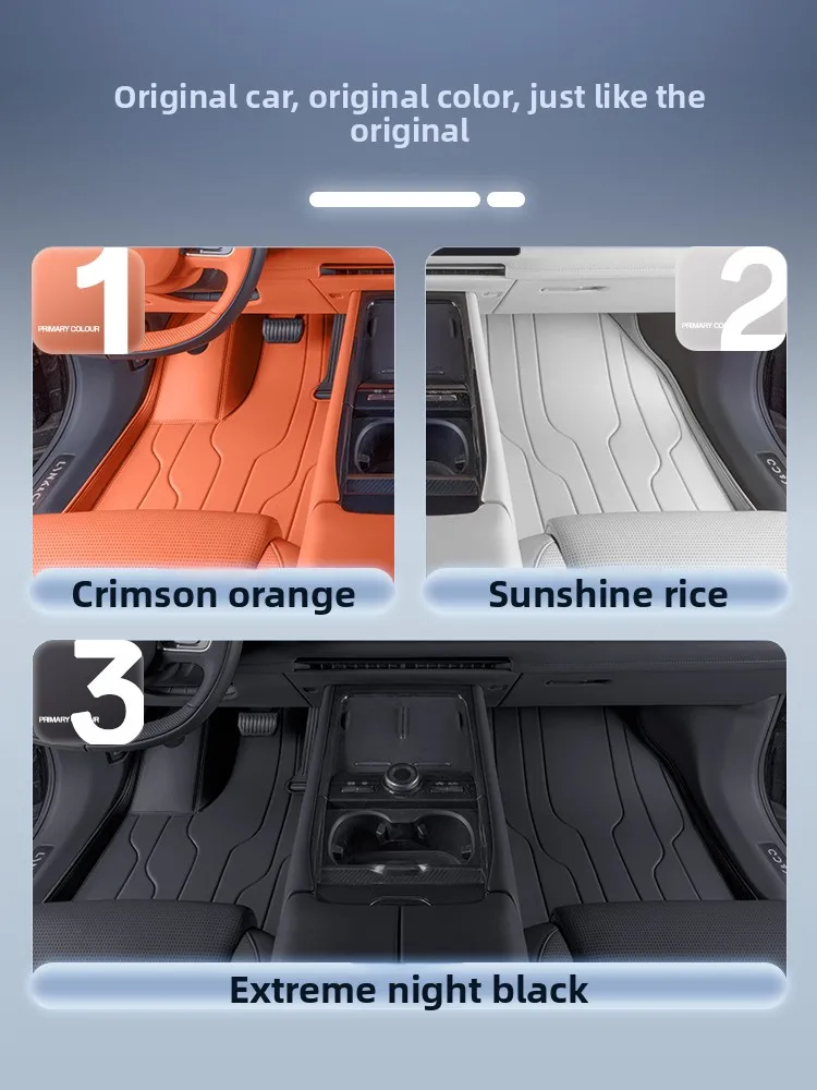For Lynk & Co 900 2025 Full-Coverage Leather Floor Mats Single Dual-Layer All-Weather Floor  Liner Removable Soft Carpet