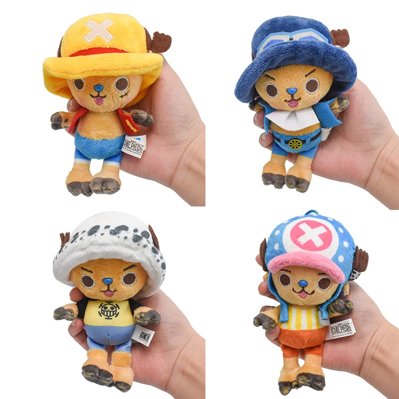 Juguetes de peluche de dibujos animados para niños, juguetes de peluche de Tony Chopper, Luffy, Chopper Sabo, Sanji, Anime de peluche, regalo para