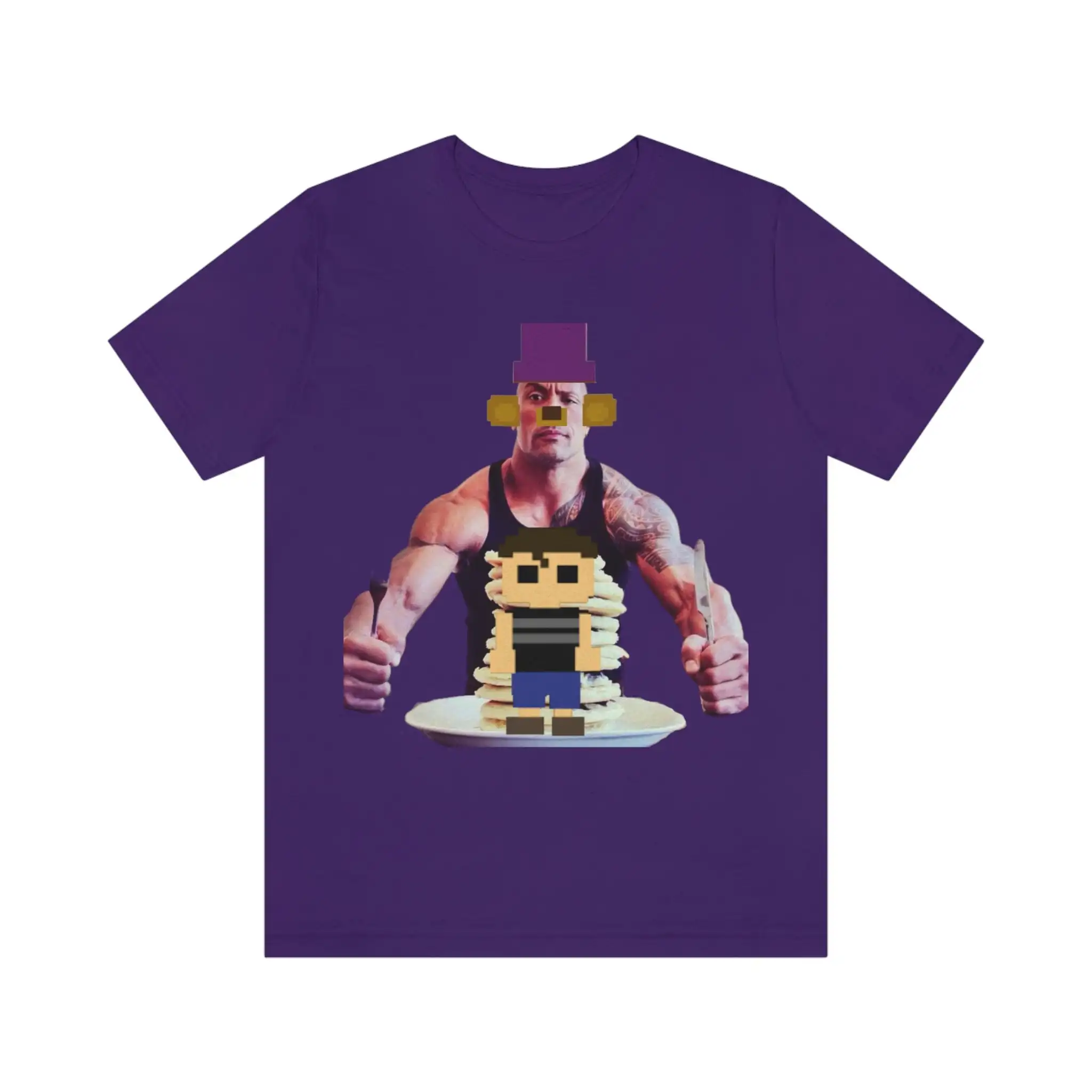 Fredbear the Rock Eats the Crying Child Pancakes Unisex Tee