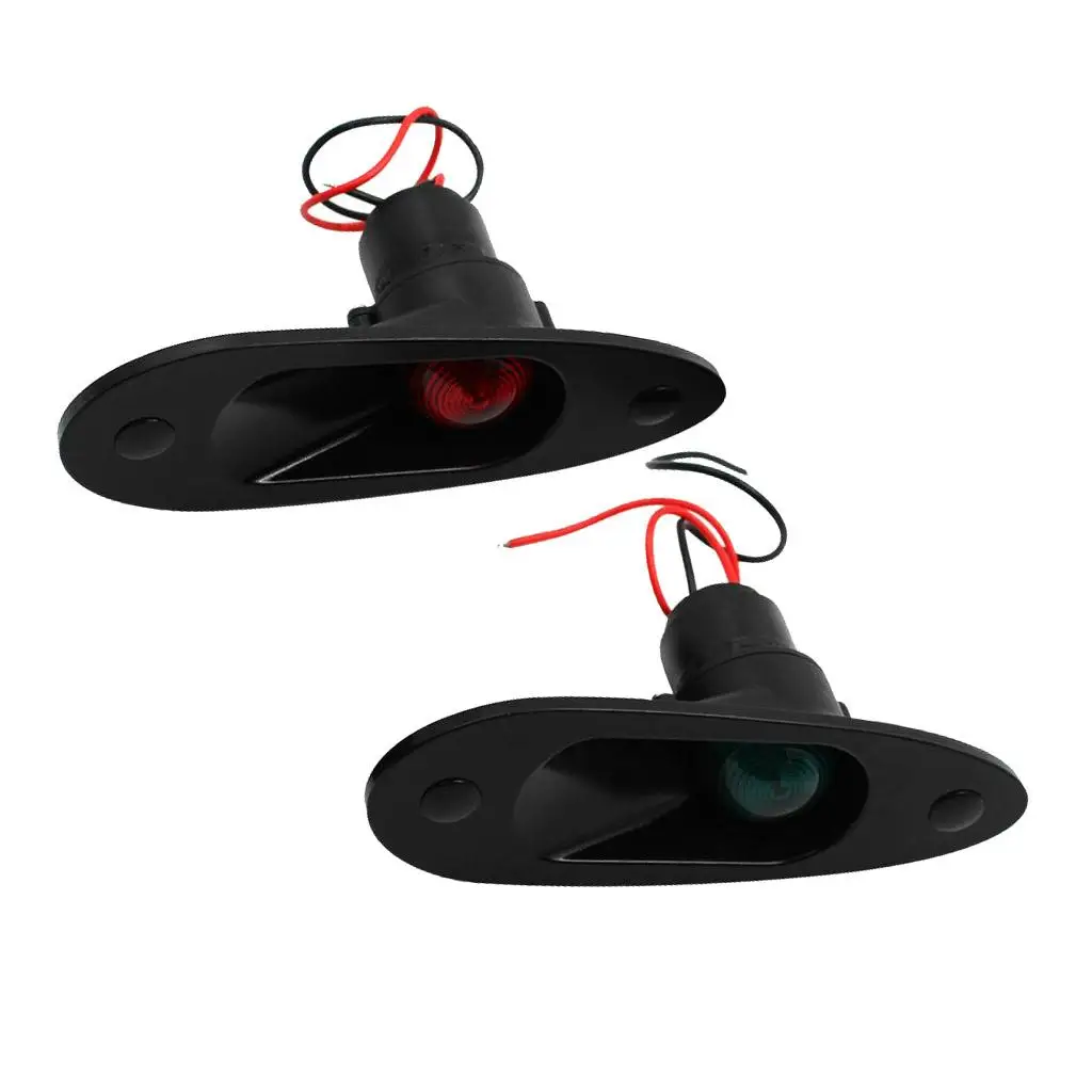 

1 пара светодиодных морских навигационных фонарей с луком для лодки, боковая лампа с отрывом, 12/24 В