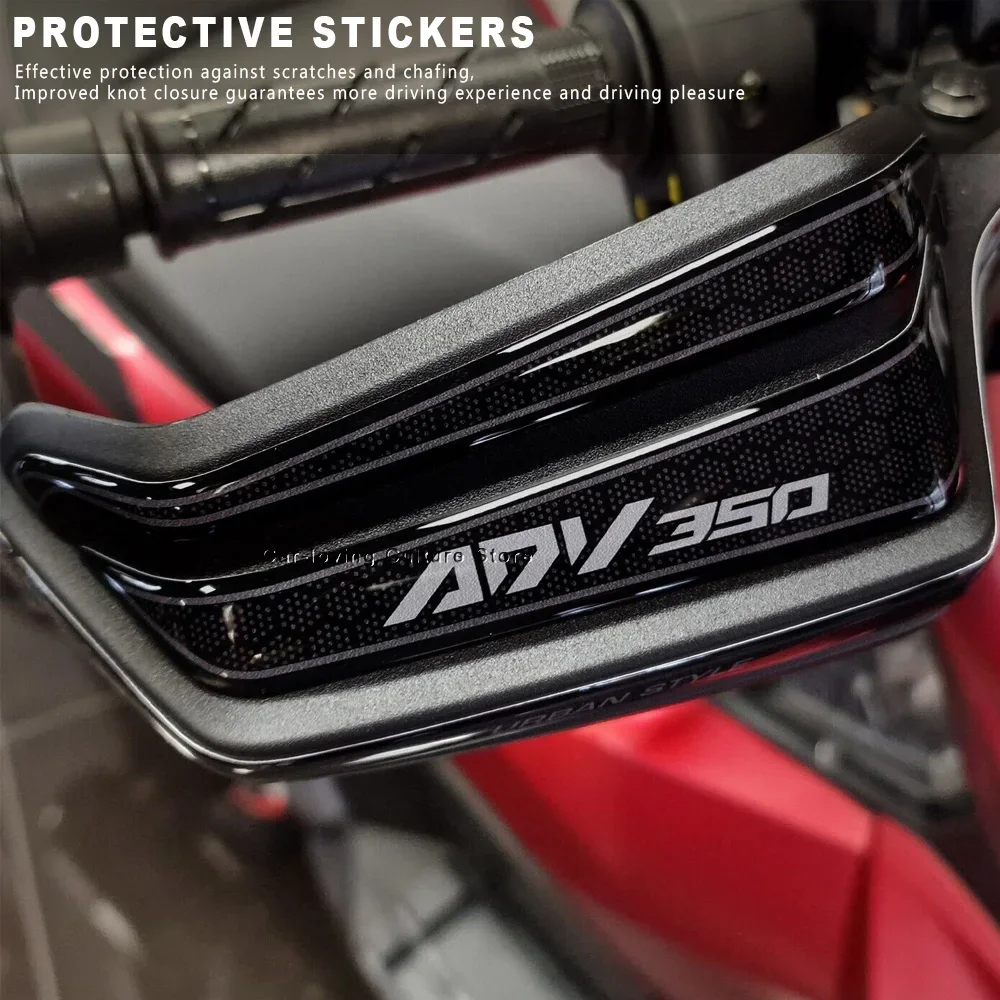 For Honda Adv 350 2022 2023 3D Epoxy Resin Sticker Waterproof Anti-Scratch Protective Sticker Motorcycle Hand Guards Sticker