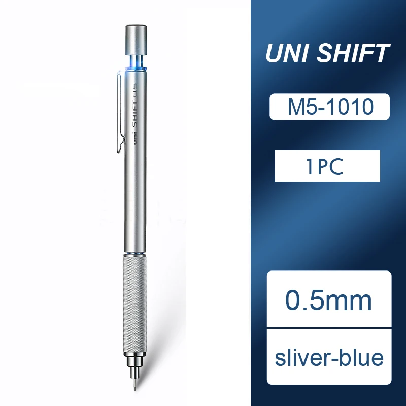 Japanisches Briefpapier 1 Stück UNI Metall-Druckbleistift SHIFT 0,3/0,4/0,5/0,7/0,9 mm Low Center of Gravity Lapiseira Professional