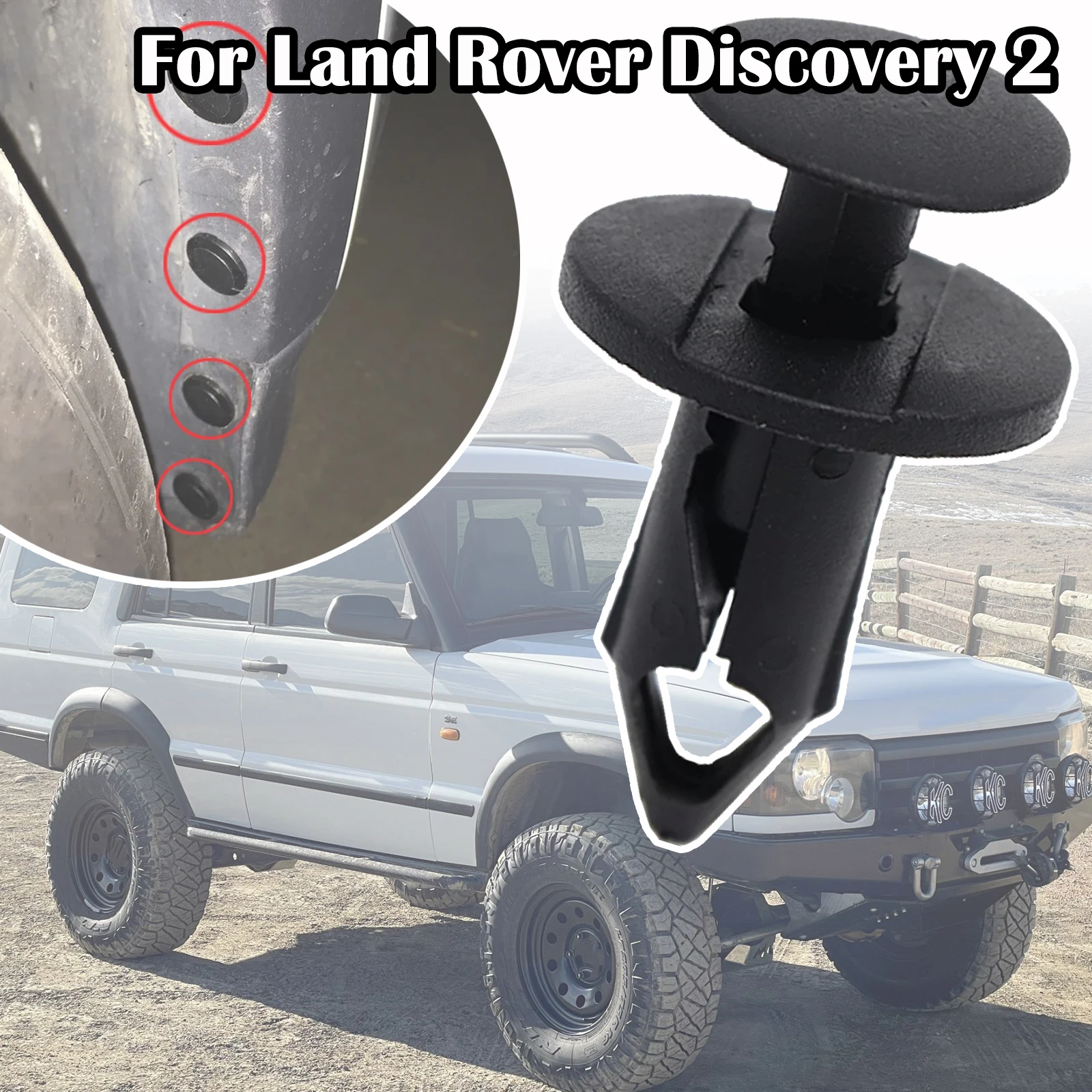 

For Land Rover Discovery 2 L318 L319 1989 - 2016 LR3 LR4 Car Engine Undertray Bumper Wing Splashguard Shields Fixing Carpet Clip