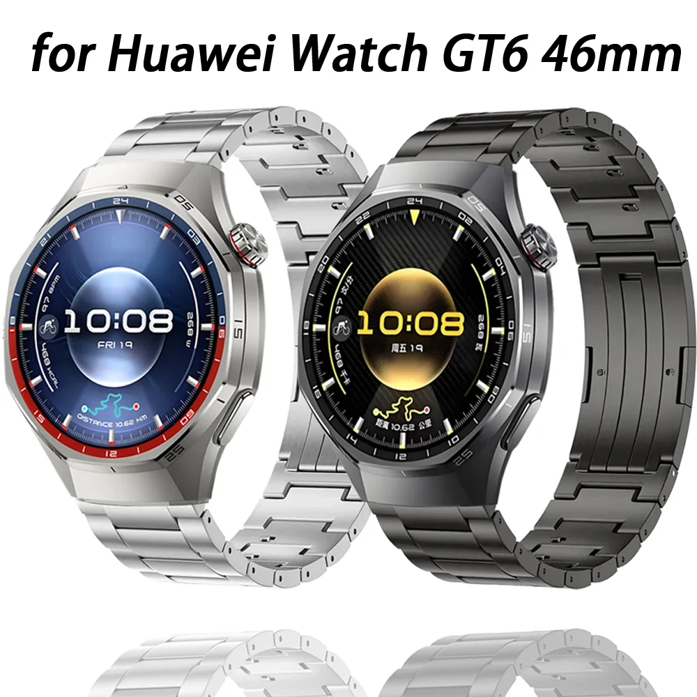 22 mm Titanarmband für Huawei Watch GT6/GT5/Pro 46 mm, leichtes High-End-Armband für Huawei Watch 5/4/GT4/3 Pro 46 mm Correa