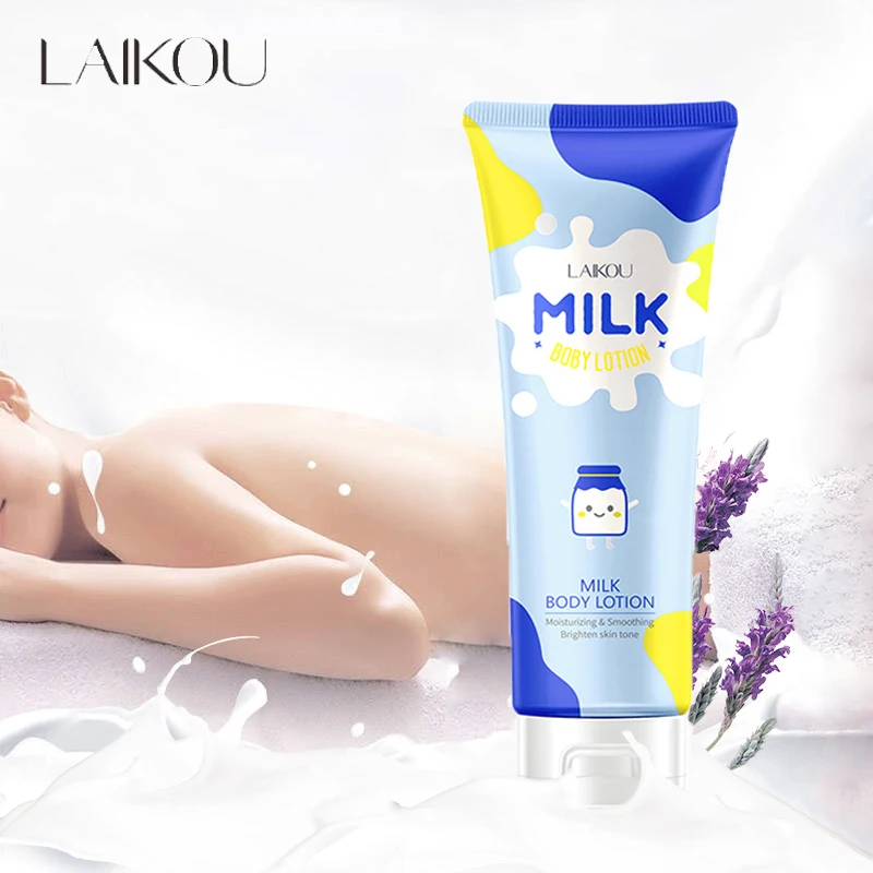 120g LAIKOU Whitening Multi-Effect Repair Milk Body Lotion To Improve Rough Moisturizing Nourish VE Repair Acne Gentle Body Care